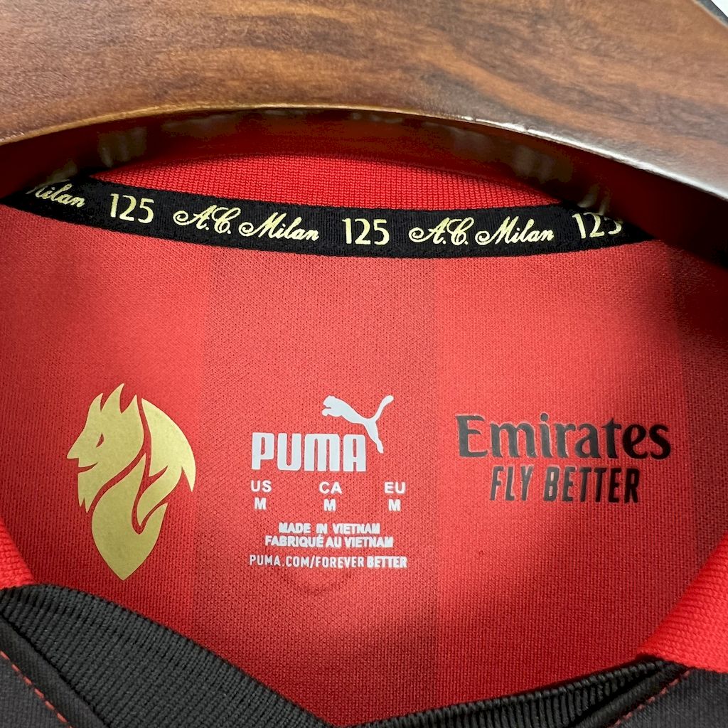 CAMISETA AC MILAN 2024/25 125th MANGA LARGA ROJA