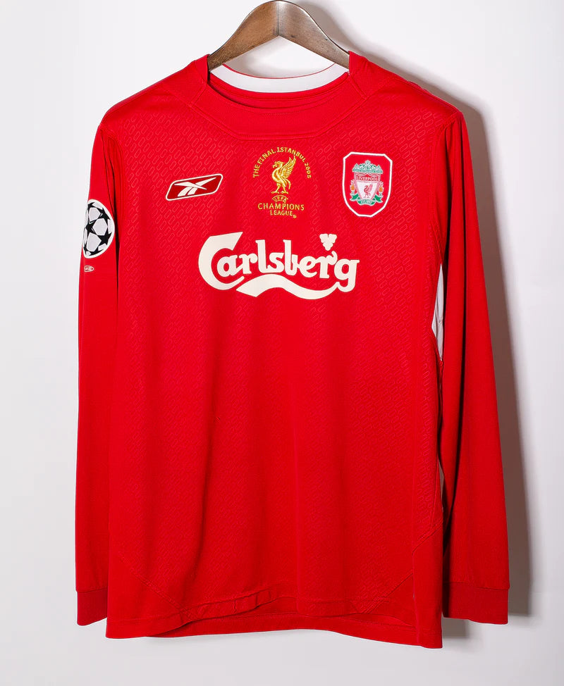 LIVERPOOL I 2005 CHAMPIONS LEAGUE HOMBRE RETRO MANGA LARGA