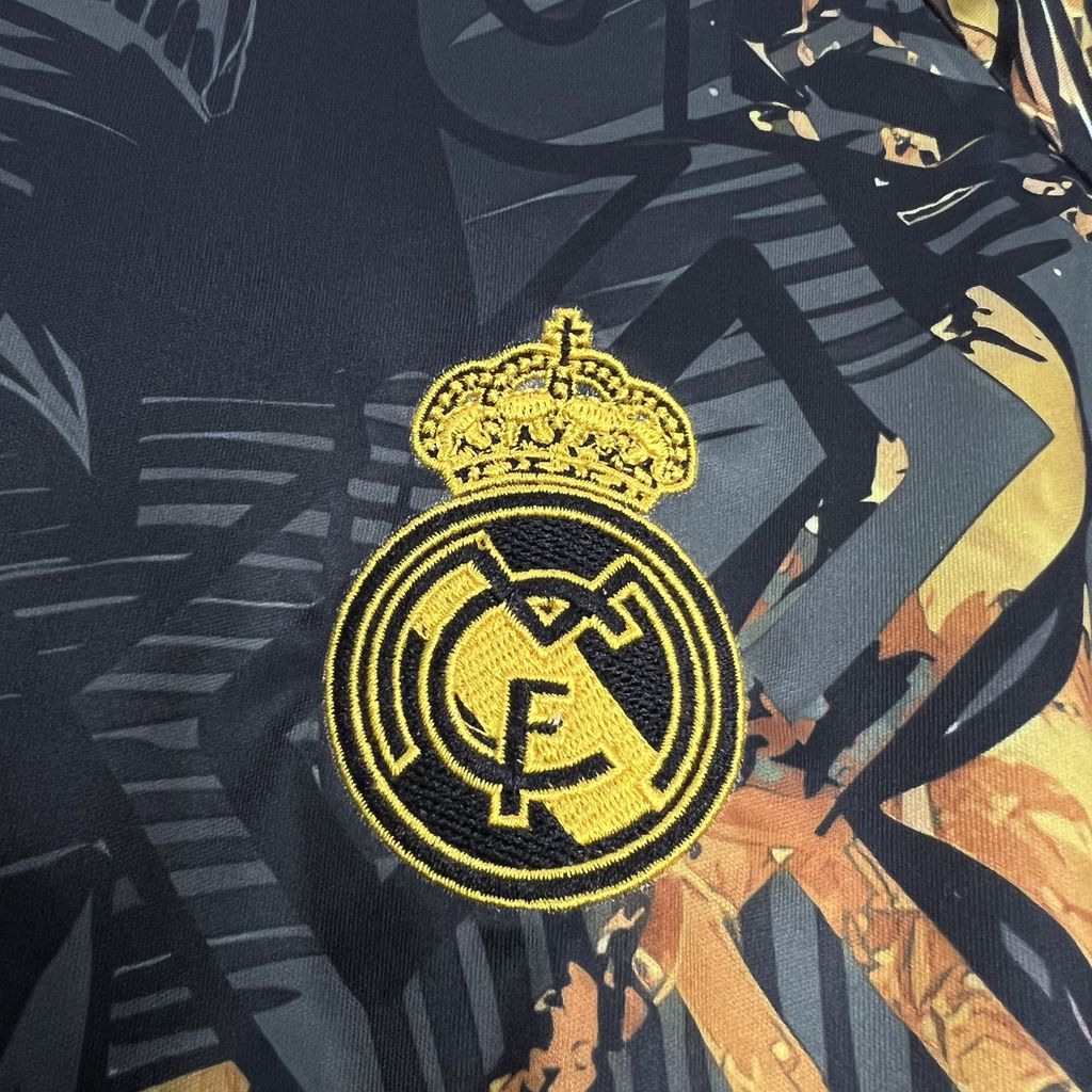 CAMISETA REAL MADRID 24/25 EDICION LEÓN NEGRO