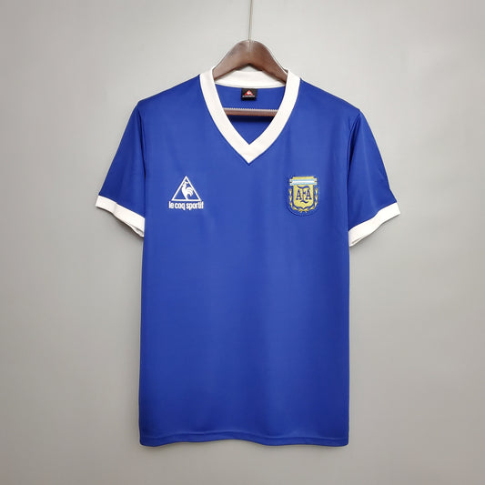 CAMISETA ARGENTINA II 86/87 HOMBRE (RETRO)