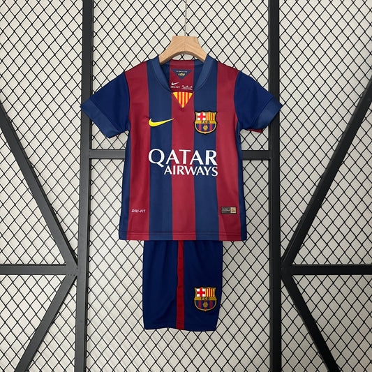 CAMISETA BARCELONA I 14/15 CONJUNTO INFANTIL (RETRO)