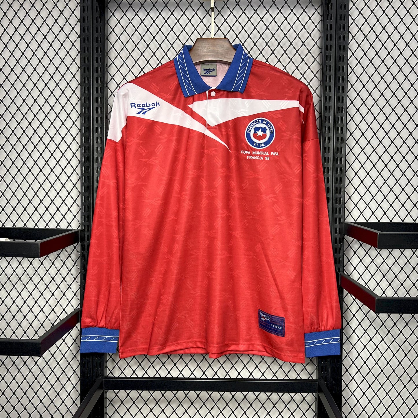 CAMISETA CHILE 1998 (RETRO) MANGA LARGA