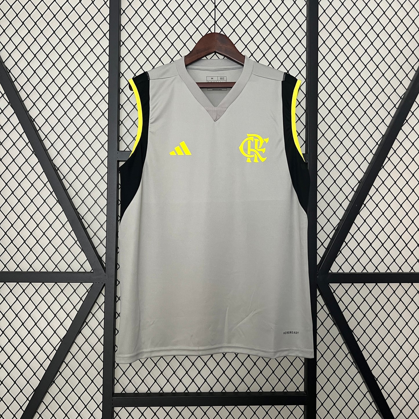 CAMISETA FLAMENGO ENTRENAMIENTO GRIS MANGA CORTA I 24/25 HOMBRE