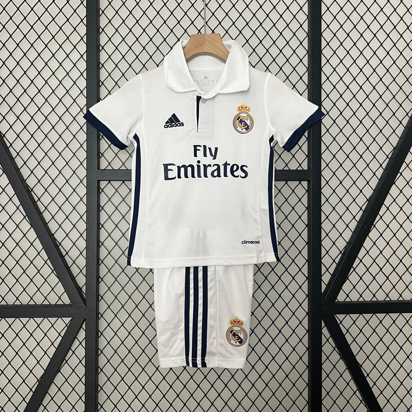 CAMISETA REAL MADRID I 16/17 CONJUNTO INFANTIL (RETRO)