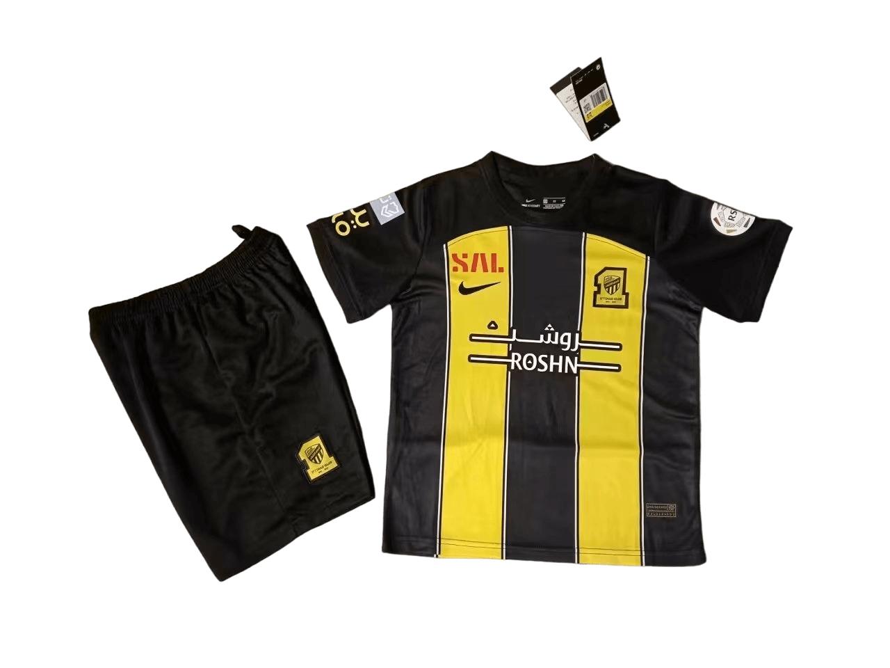 CAMISETA AL ITTIHAD I 23/24 CONJUNTO INFANTIL