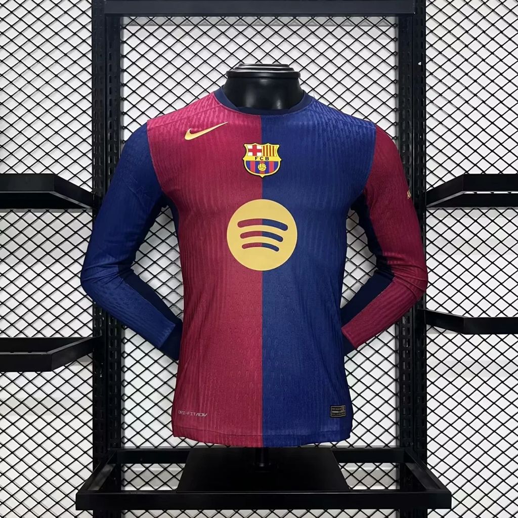 CAMISETA BARCELONA 24/25 HOMBRE MANGA LARGA VERSIÓN JUGADOR