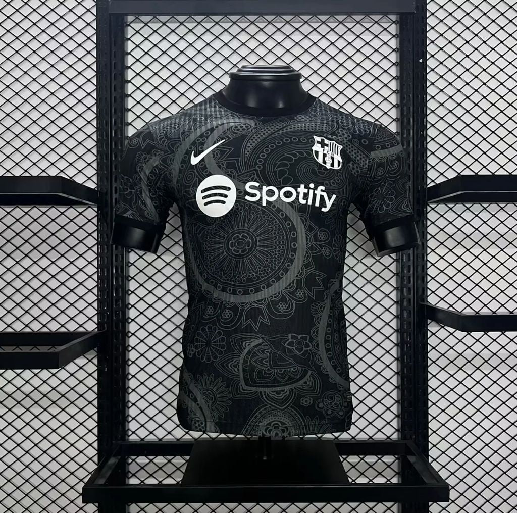 CAMISETA BARCELONA EDICIÓN ESPECIAL NEGRA 24/25 HOMBRE (VERSIÓN JUGADOR)