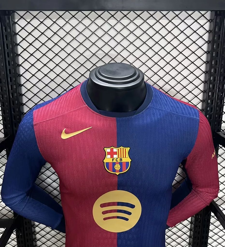 CAMISETA BARCELONA 24/25 HOMBRE MANGA LARGA VERSIÓN JUGADOR