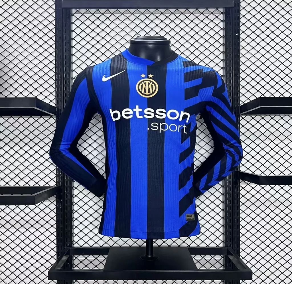 CAMISETA INTER DE MILAN l 24/25 MANGA LARGA (VERSIÓN JUGADOR)