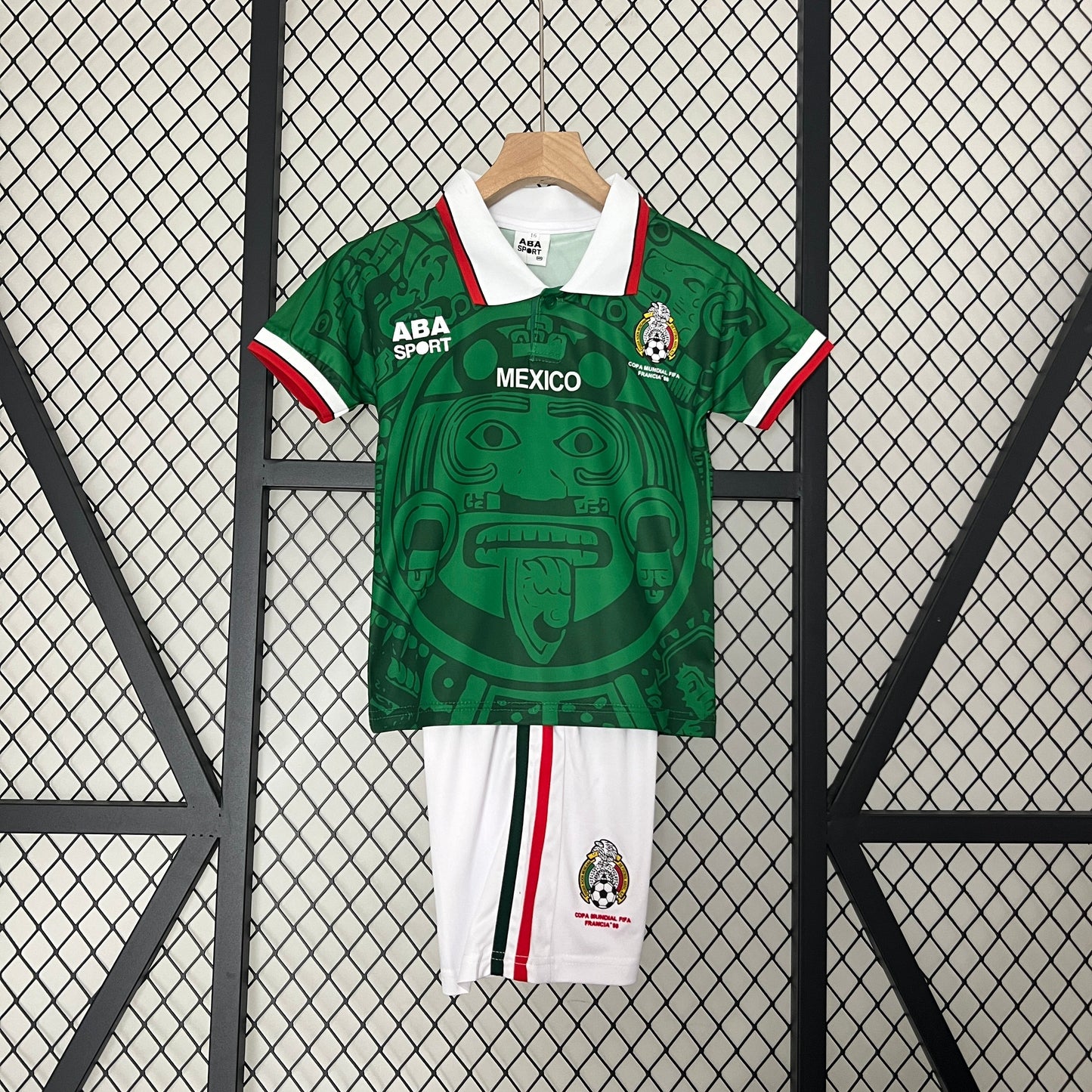 CAMISETA MEXICO I 1998 CONJUNTO INFANTIL (RETRO)